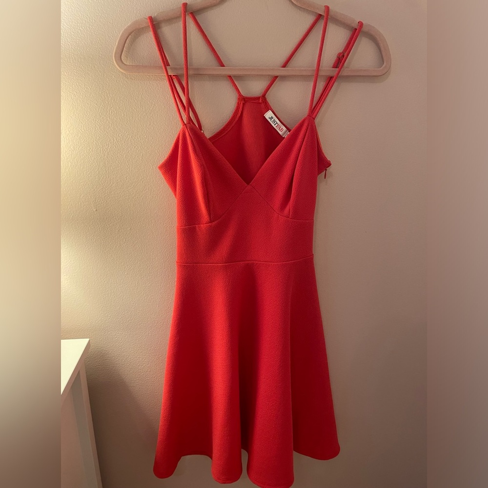 Strappy Fit and Flare dress - justFab